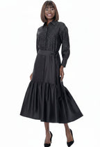 Terramina Rhinestone Embellished Shirt Dress. Style 7031
