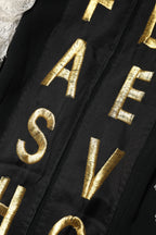 Dolce & Gabbana Black Fashion Devotion Embellish Mini Dress