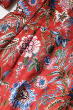Dolce & Gabbana Red Floral Jacquard A-line Mini Dress