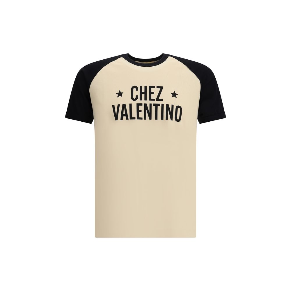 Valentino Cream Cotton T-Shirt