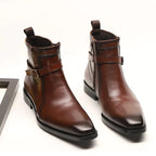 Men's High-Top Leather Martin Boots