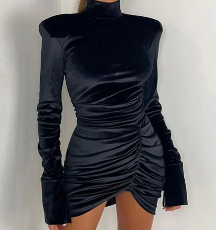 Slim-fit Hip-wrapped Short Dress for Women's Fashion
