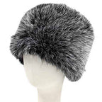 Elegant Plush Faux Fur Winter Hat: Red