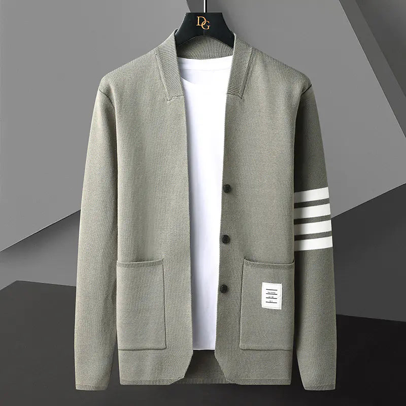 Men's Long Sleeve Knitwear Fashion Cardigan Sweater