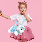 Furry Puppy Dog Doll Crossbody Bag
: Purple