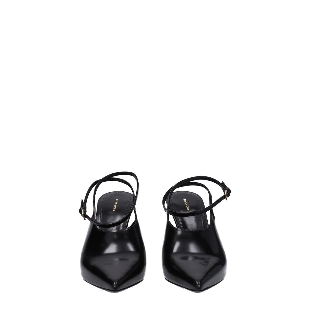 Givenchy Black Leather High Heel Pumps