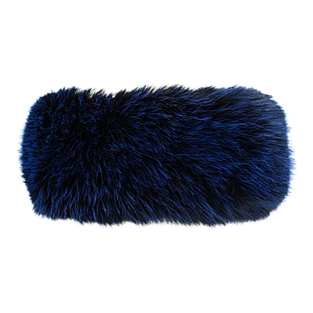 Elegant Faux Fur Winter Headband Earmuff: Orange