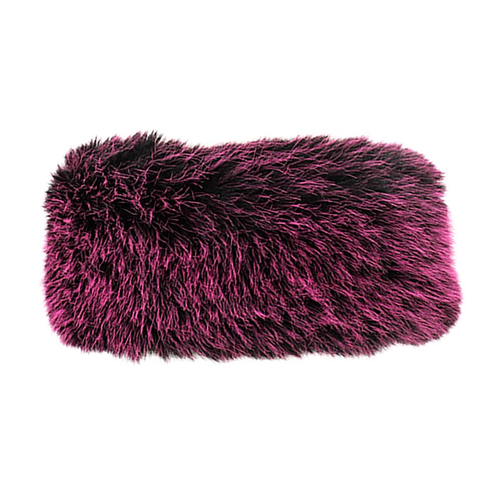 Elegant Faux Fur Winter Headband Earmuff: Mustard