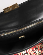 Dolce & Gabbana Multicolor Jacquard Floral Document Briefcase Bag