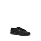 Saint Laurent Black Calf Leather Bos Taurus Sneakers