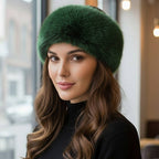 Elegant Faux Fur Winter Headband Earmuff: Mustard