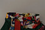 Dolce & Gabbana Multicolor Patchwork Jacquard High Waist Pants