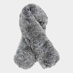 Plush Faux Fur Winter Scarf: Mustard