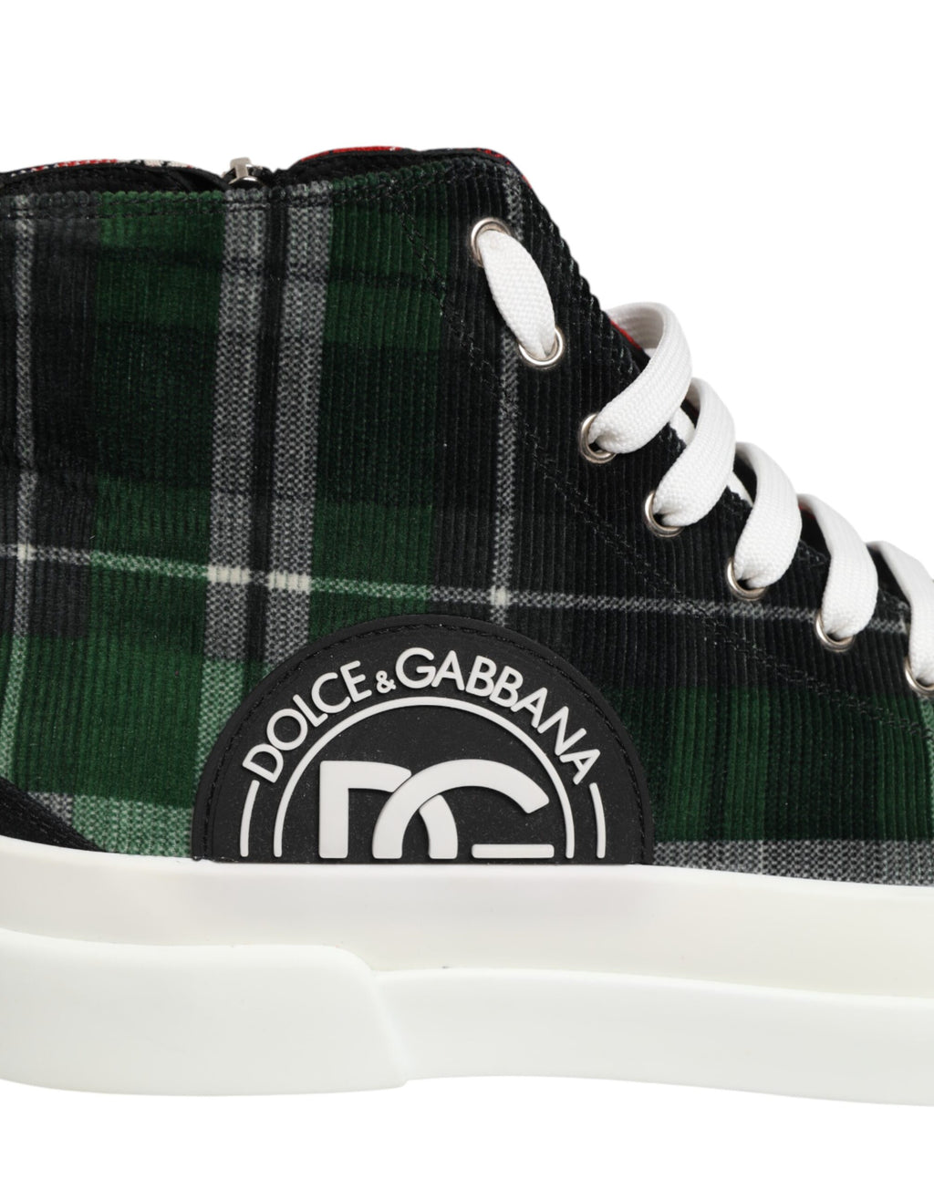 Dolce & Gabbana Multicolor Cotton High Top Men Sneakers Shoes