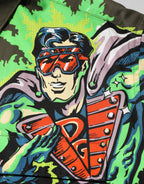 Dolce & Gabbana Green Superhero Print Button Down Shirt