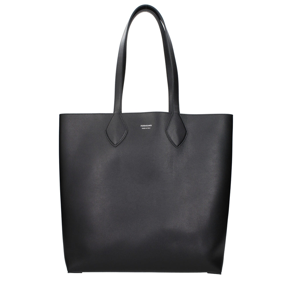 Ferragamo Black Leather Shoulder Bag