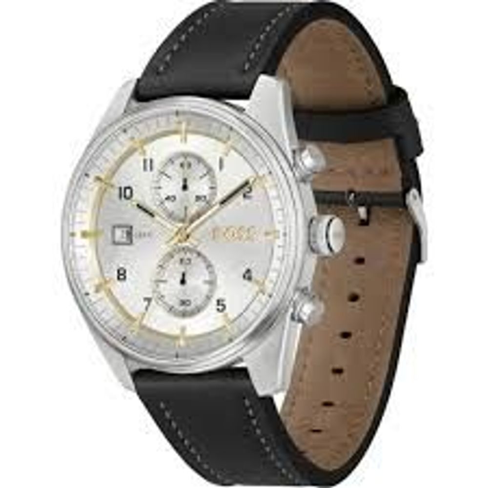 Hugo Boss Black Leather Dress Watch