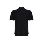 Givenchy Black Cotton Polo Shirt