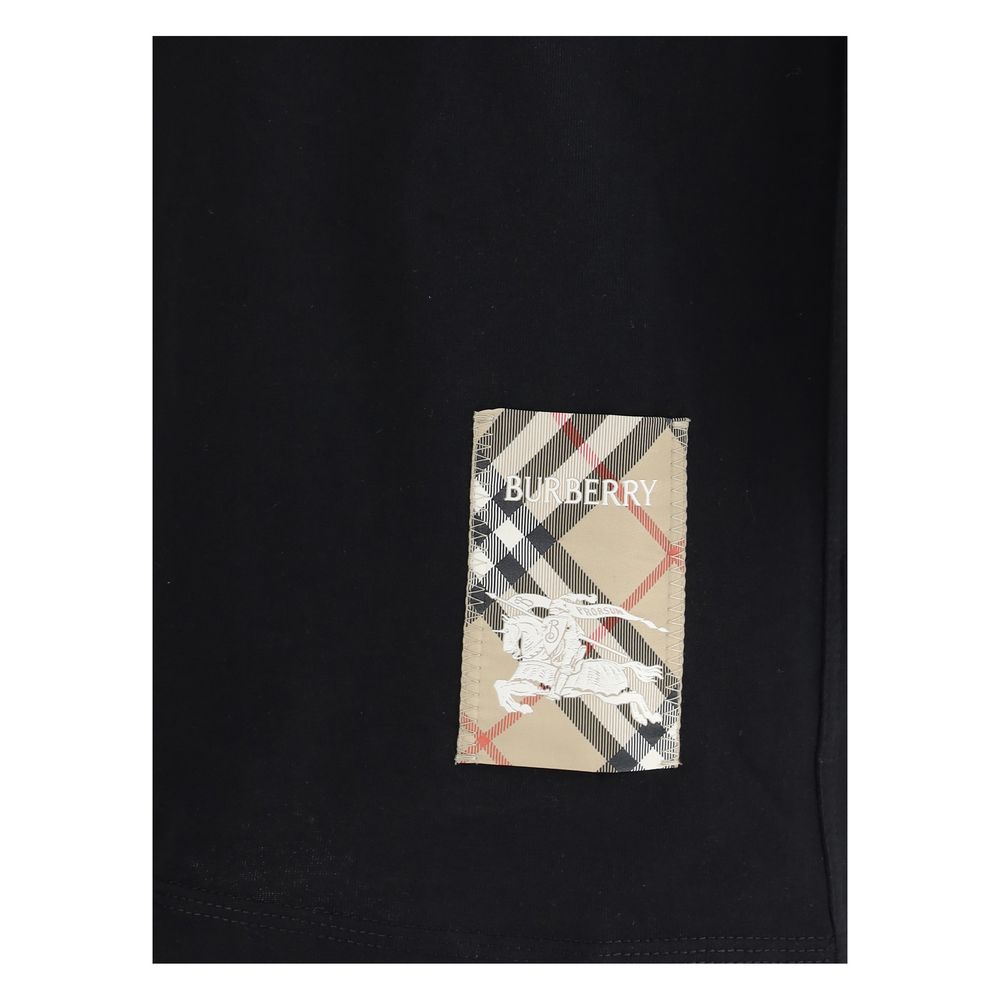 Burberry Black Cotton T-Shirt