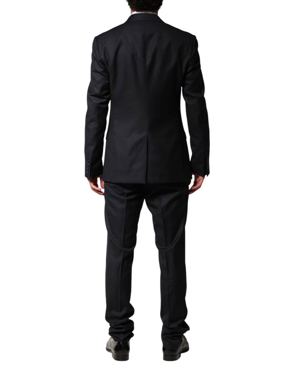 Dolce & Gabbana Black Wool Single Breasted Men 2 Piece Suit