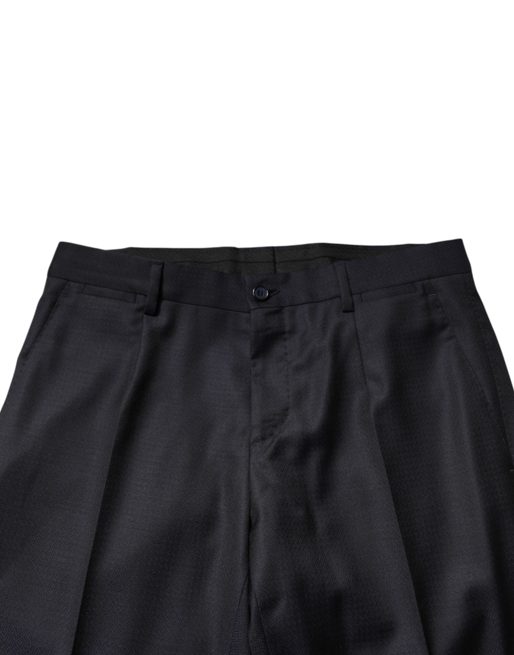 Dolce & Gabbana Black Wool Single Breasted Men 2 Piece Suit