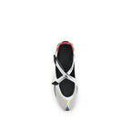 The Attico Silver Polyurethane Ballet Flats