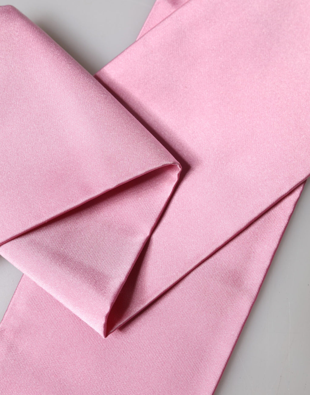 Dolce & Gabbana Pink Silk Fringes Neck Wrap Foulard Scarf