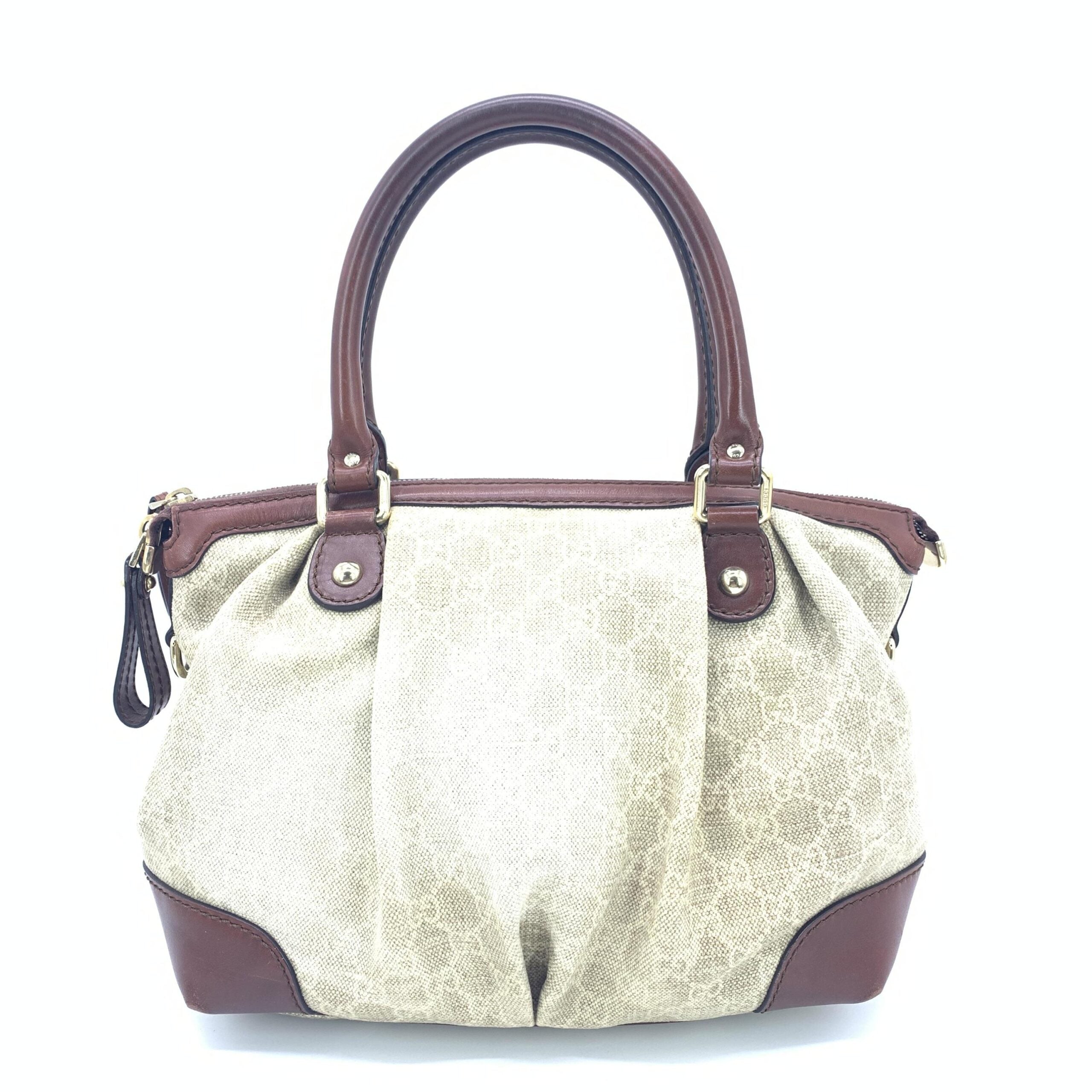 Gucci Monogram GG Canvas Top Handle Handbag