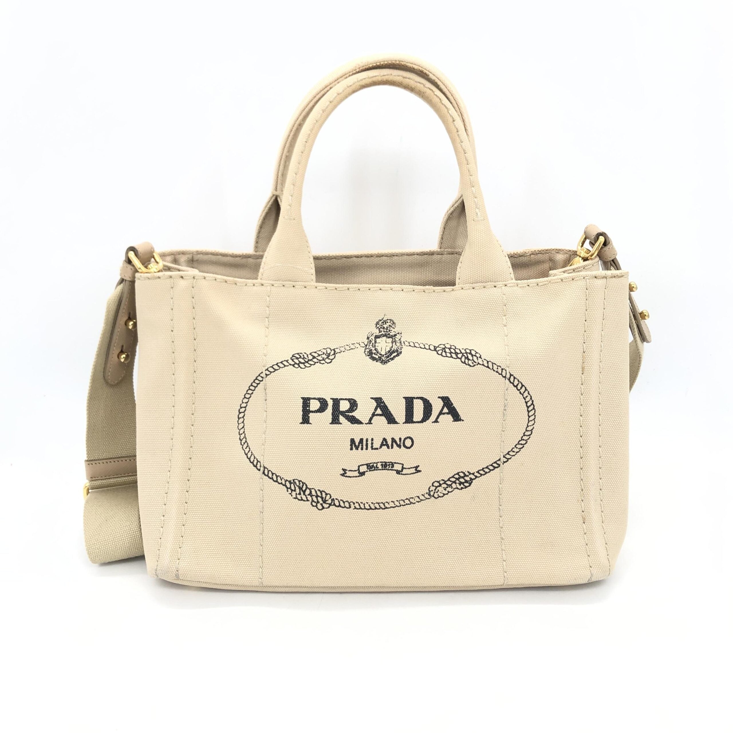 Prada Canapa 2 Way Tote Bag
