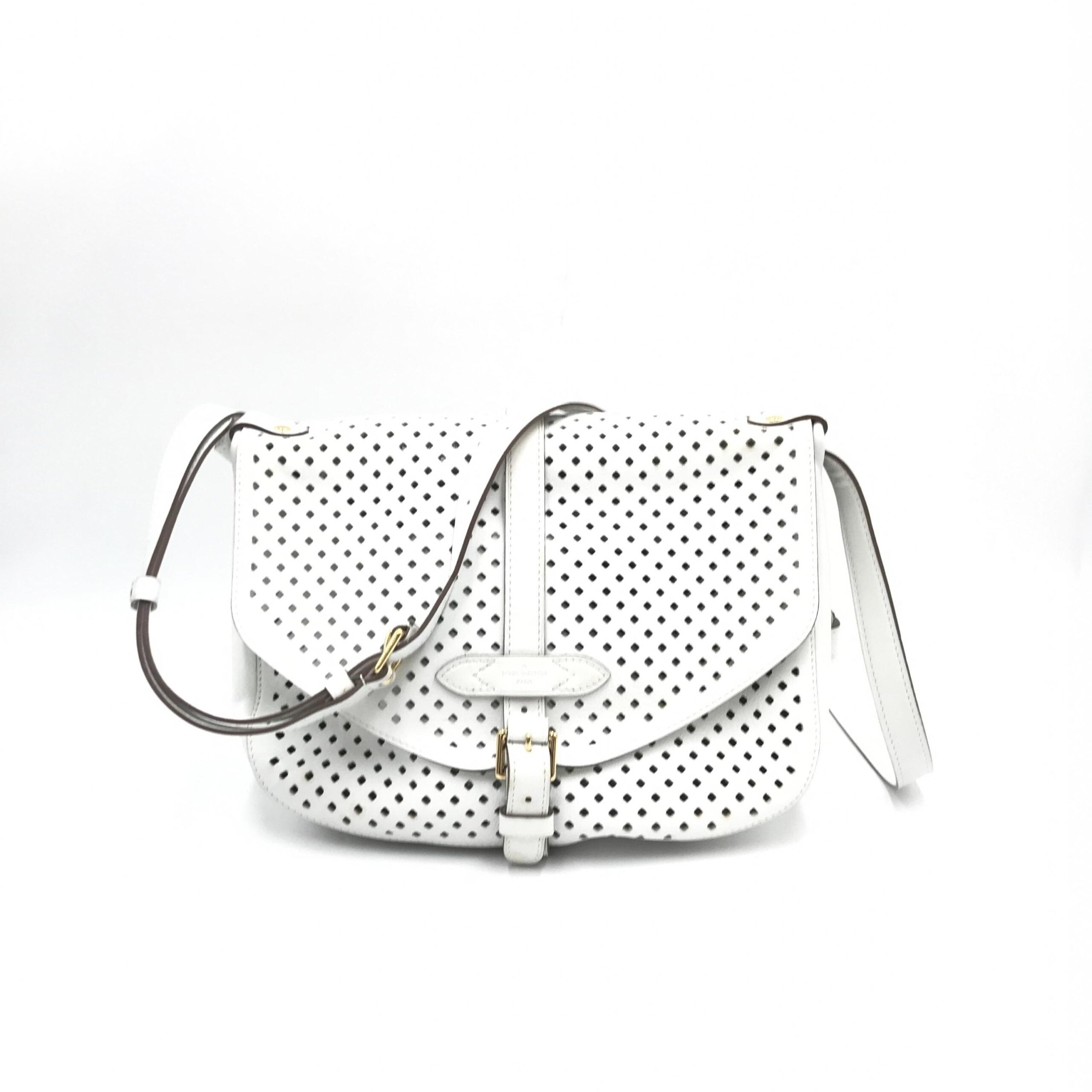 Louis Vuitton Sofia Coppola Flore Perforated Saumur Crossbody Bag