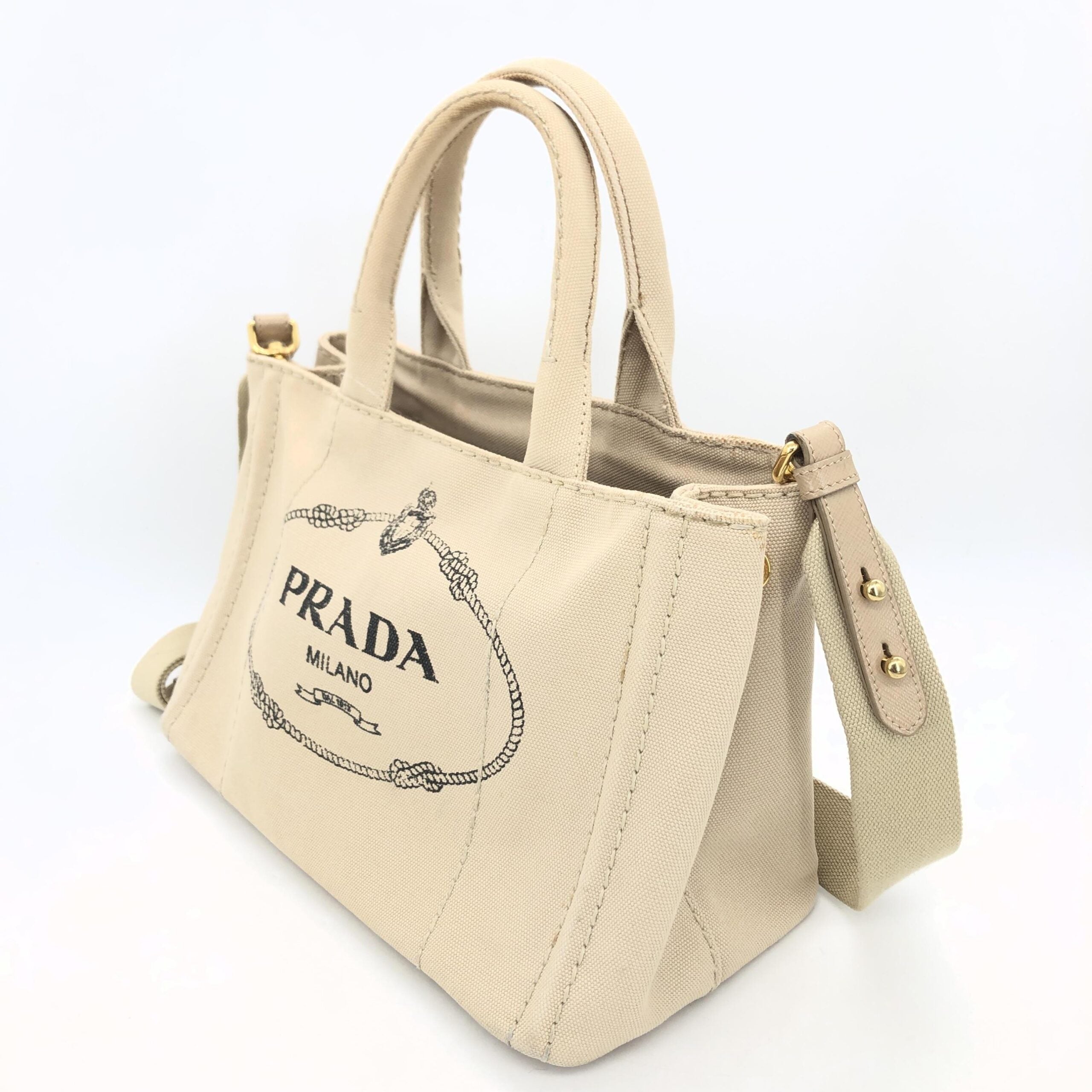 Prada Canapa 2 Way Tote Bag