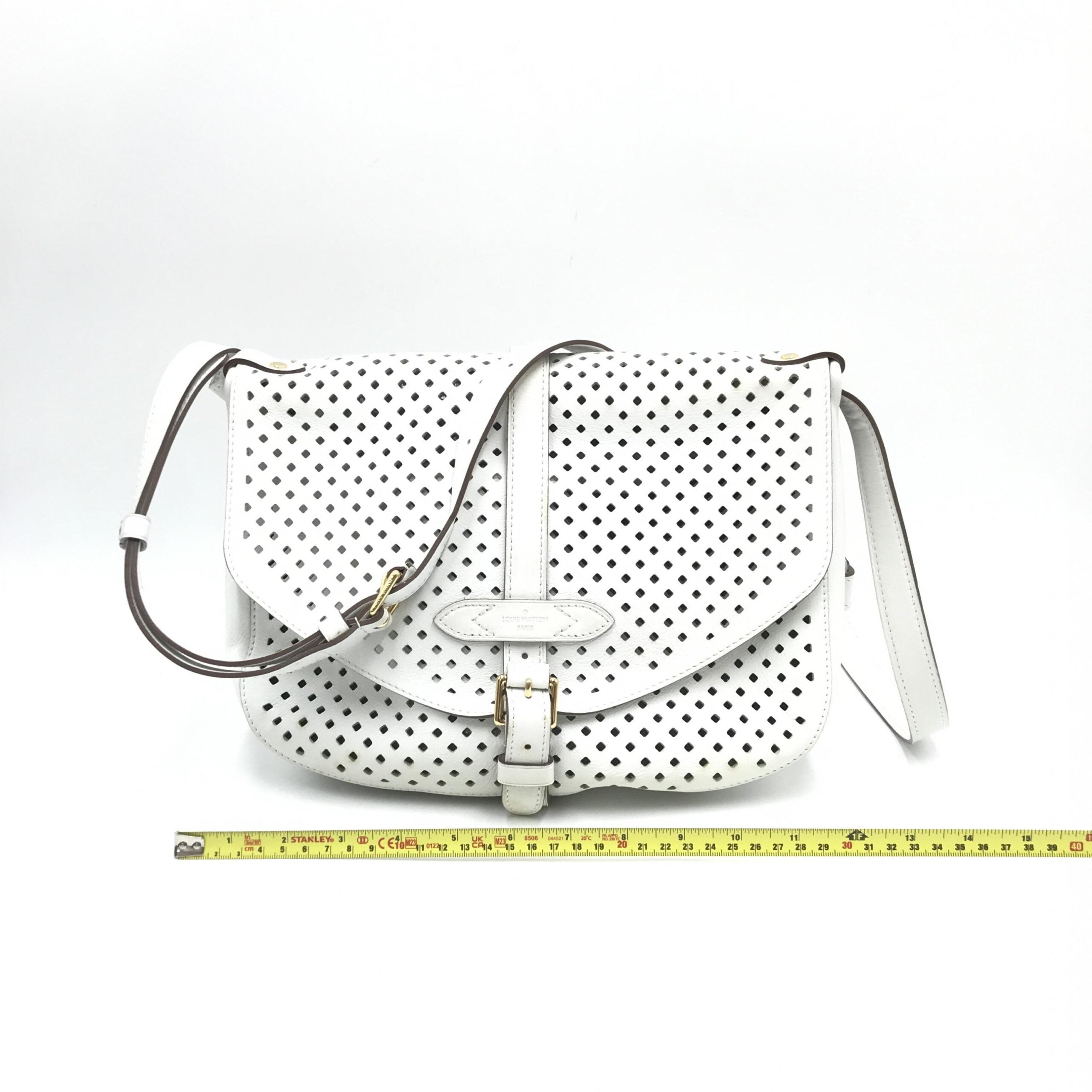 Louis Vuitton Sofia Coppola Flore Perforated Saumur Crossbody Bag