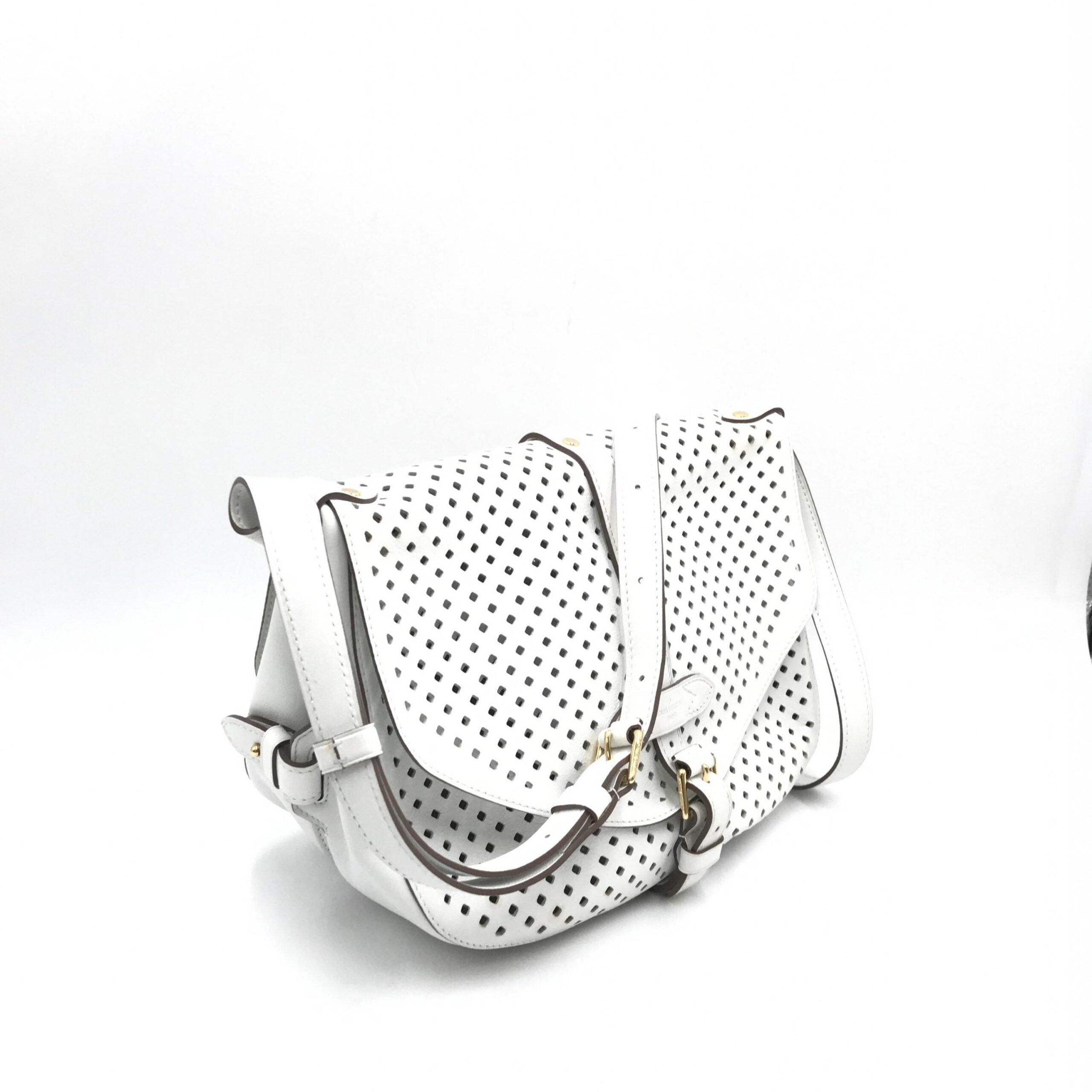 Louis Vuitton Sofia Coppola Flore Perforated Saumur Crossbody Bag