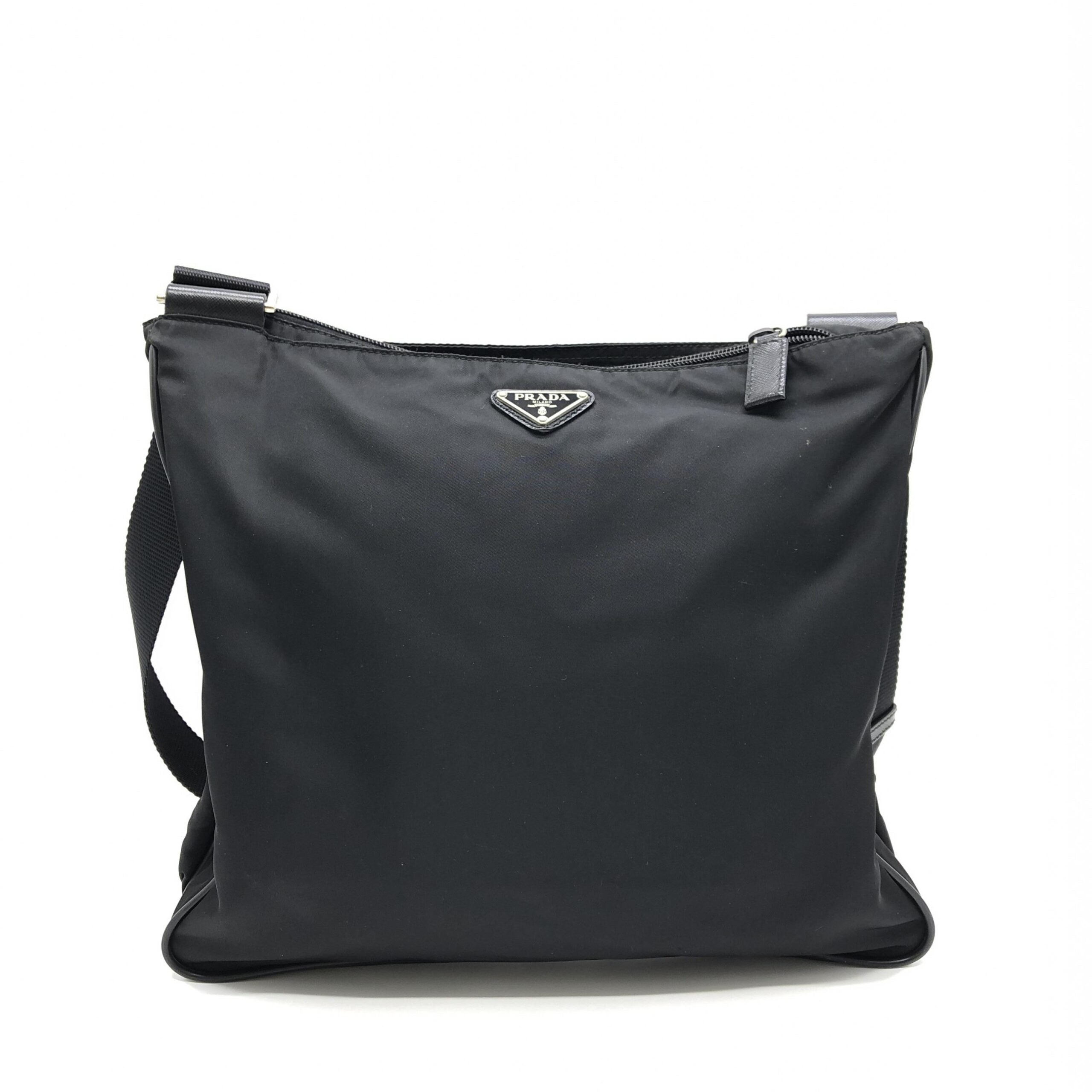 Prada Shoulder Bag With Logo Plate