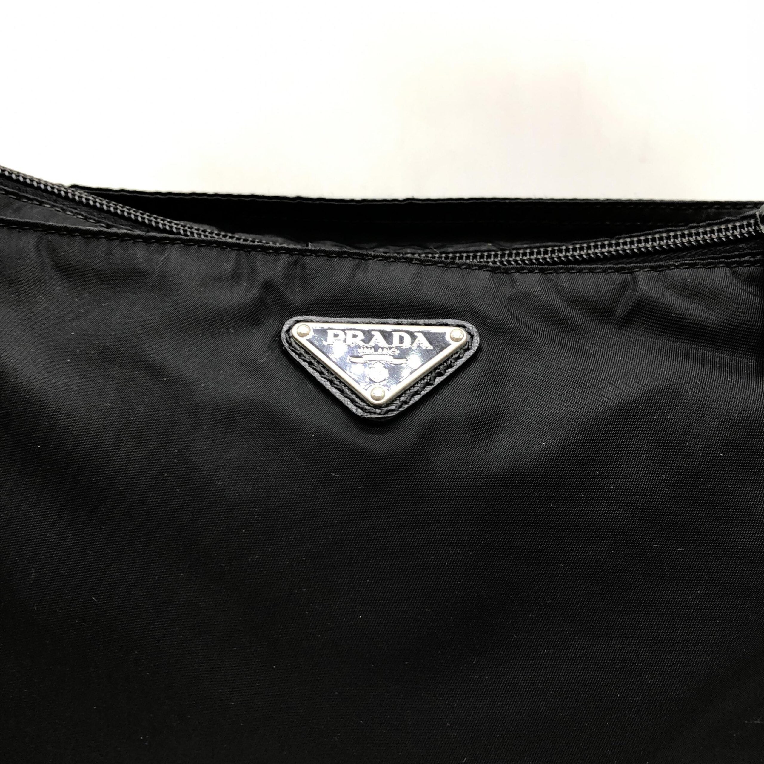 Prada Shoulder Bag With Logo Plate