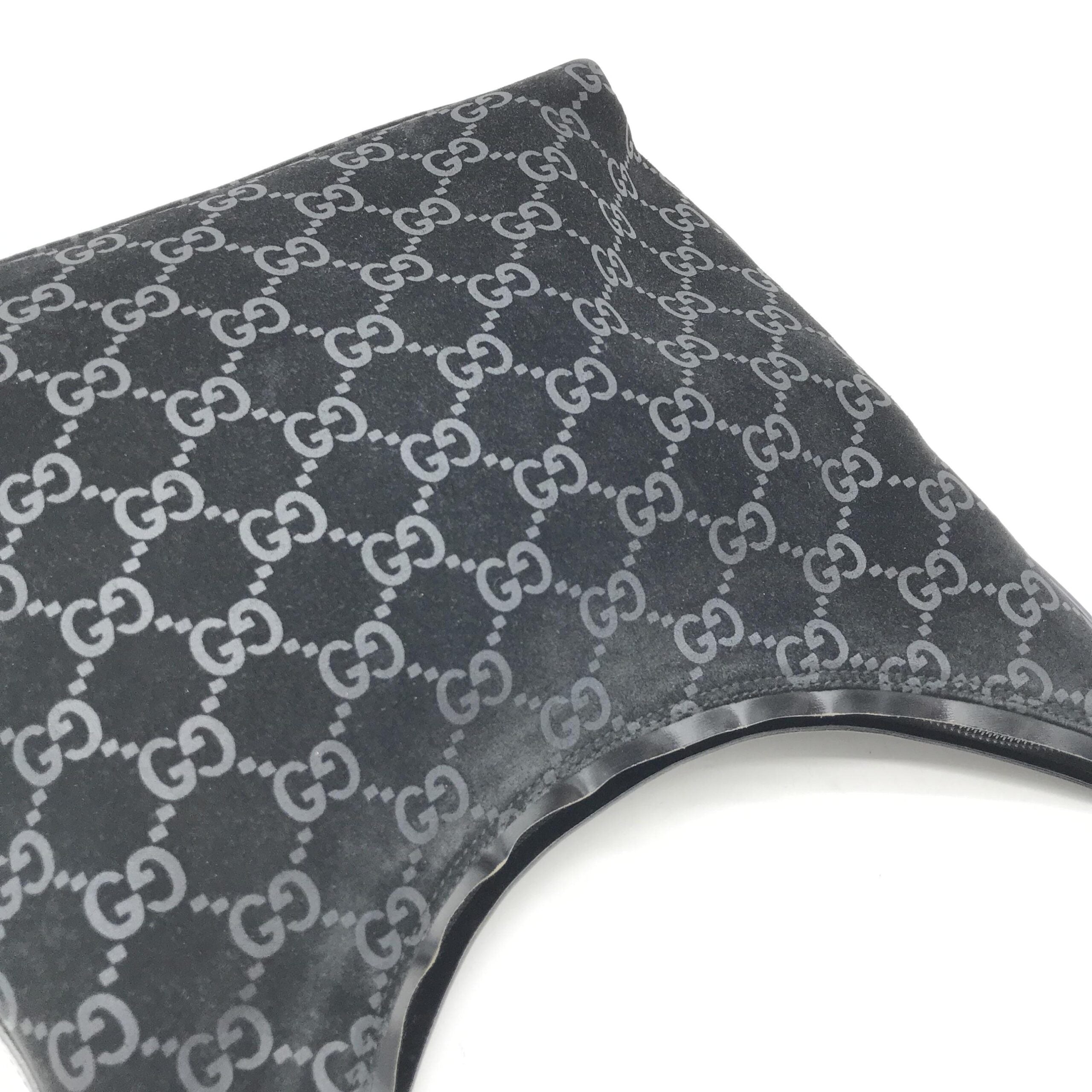 Gucci GG Monogram Suede Hobo Bag