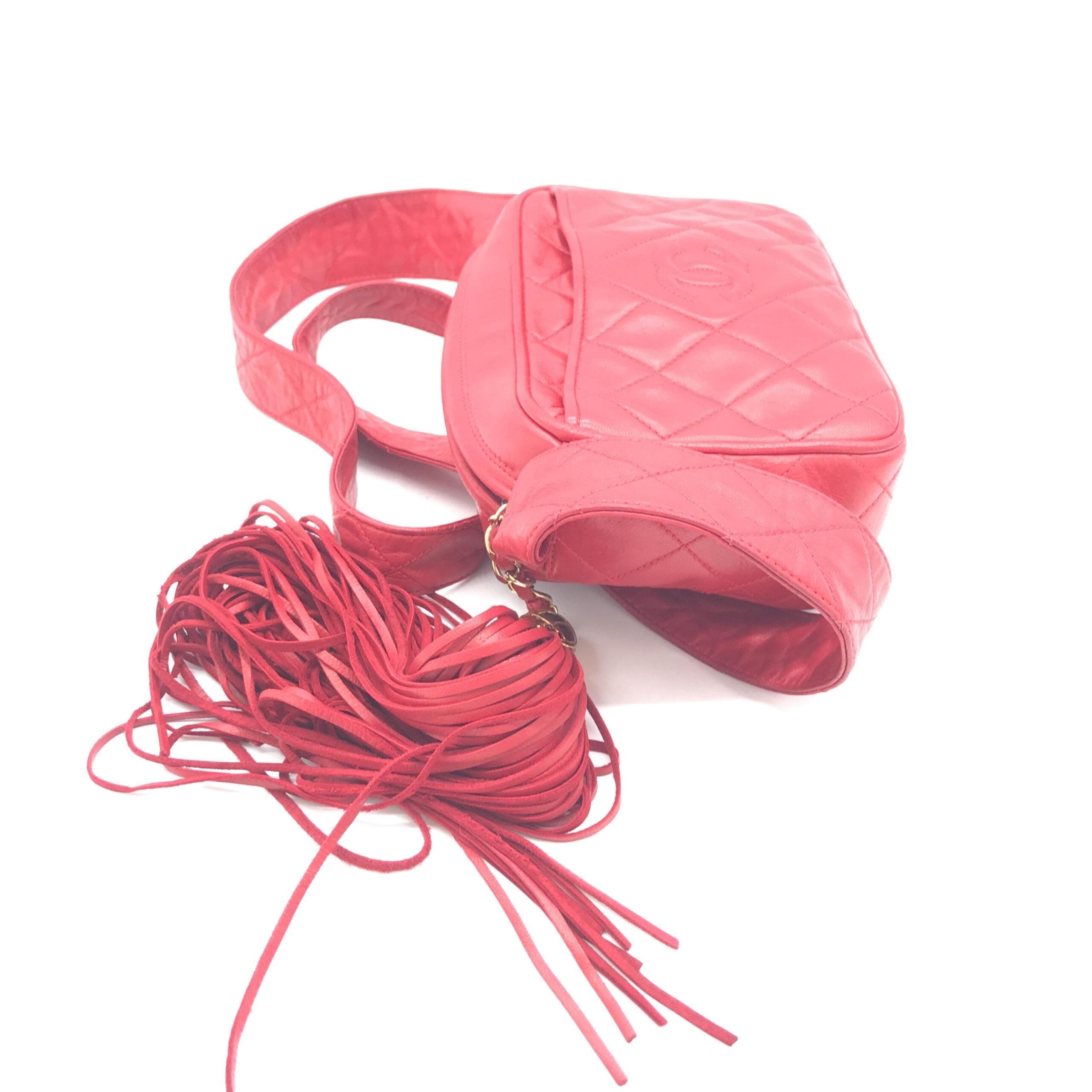 Chanel CC Quilted Camera Tassel Bag