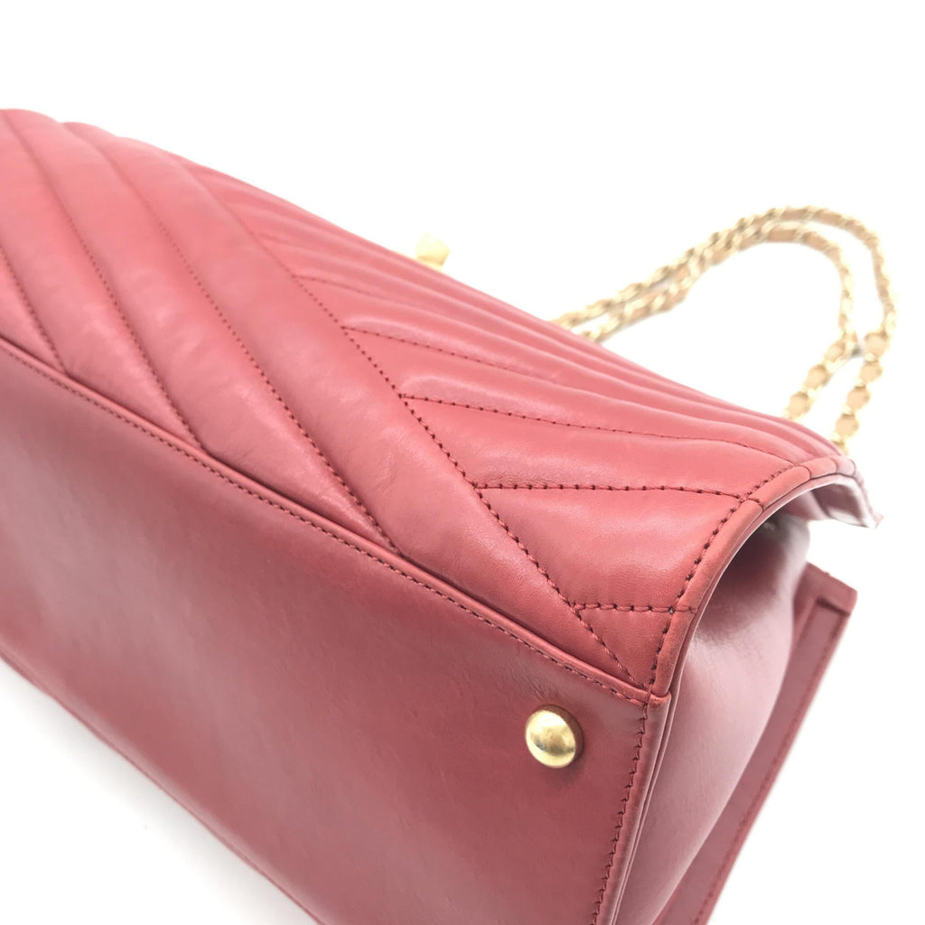 Chanel Chevron Chain Tote