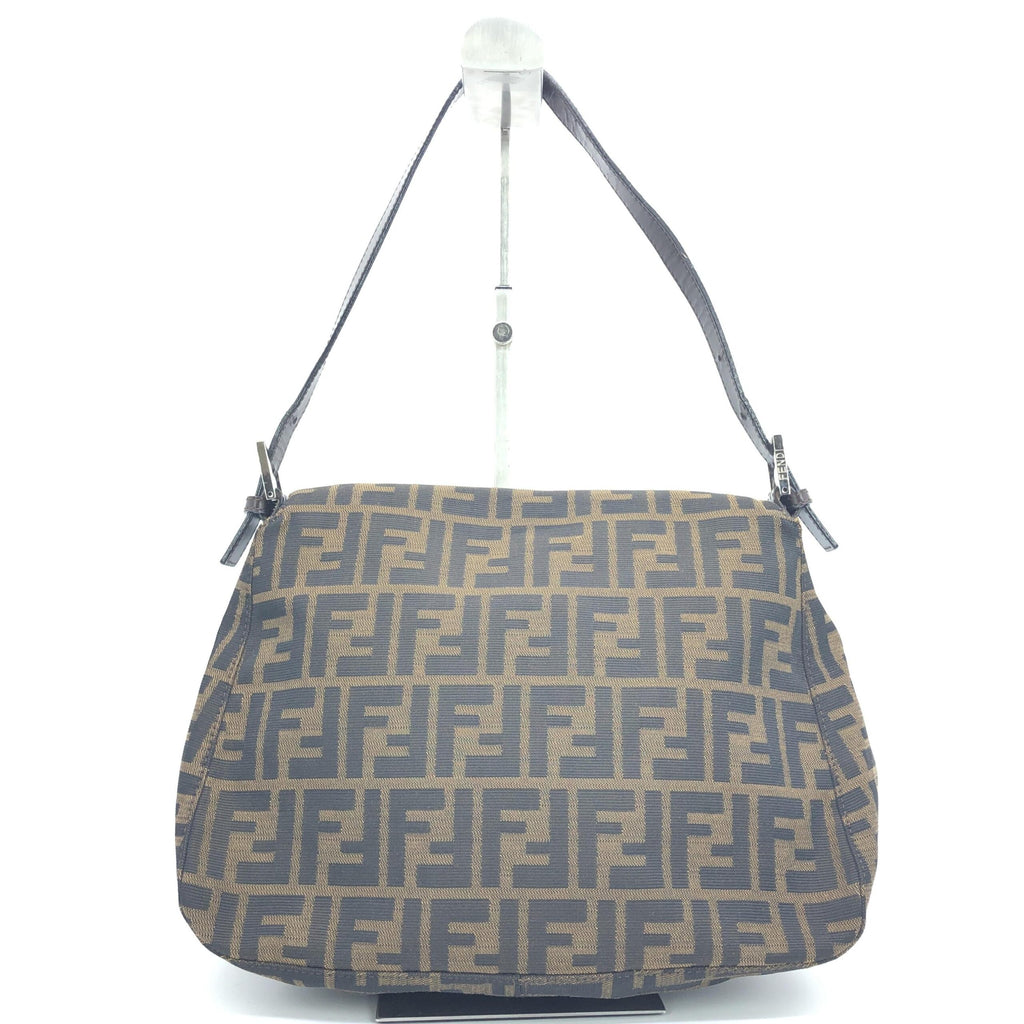 Fendi Zucca-Print Mamma Baguette Handbag