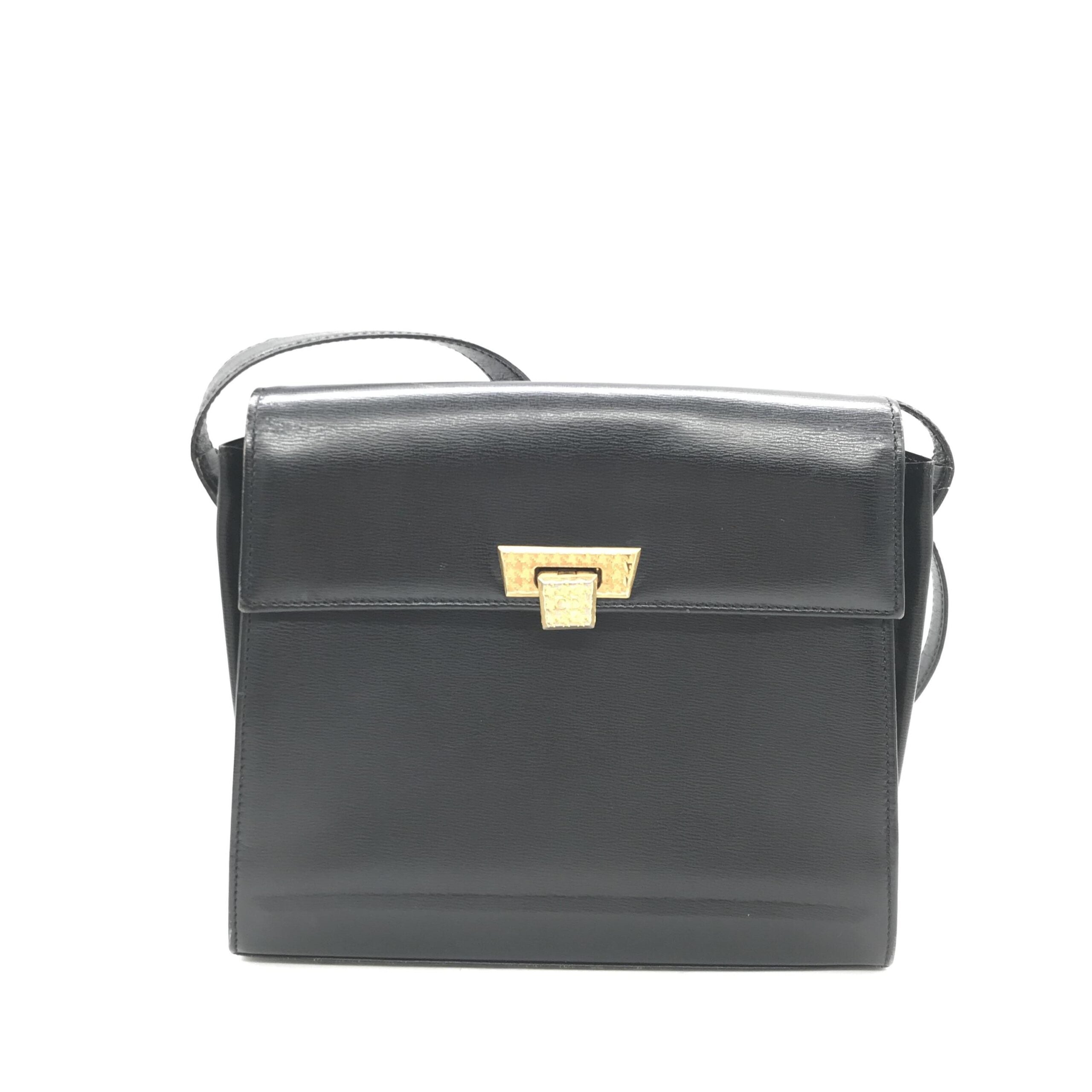 Christian Dior Shoulder Bag With Gold Hardware