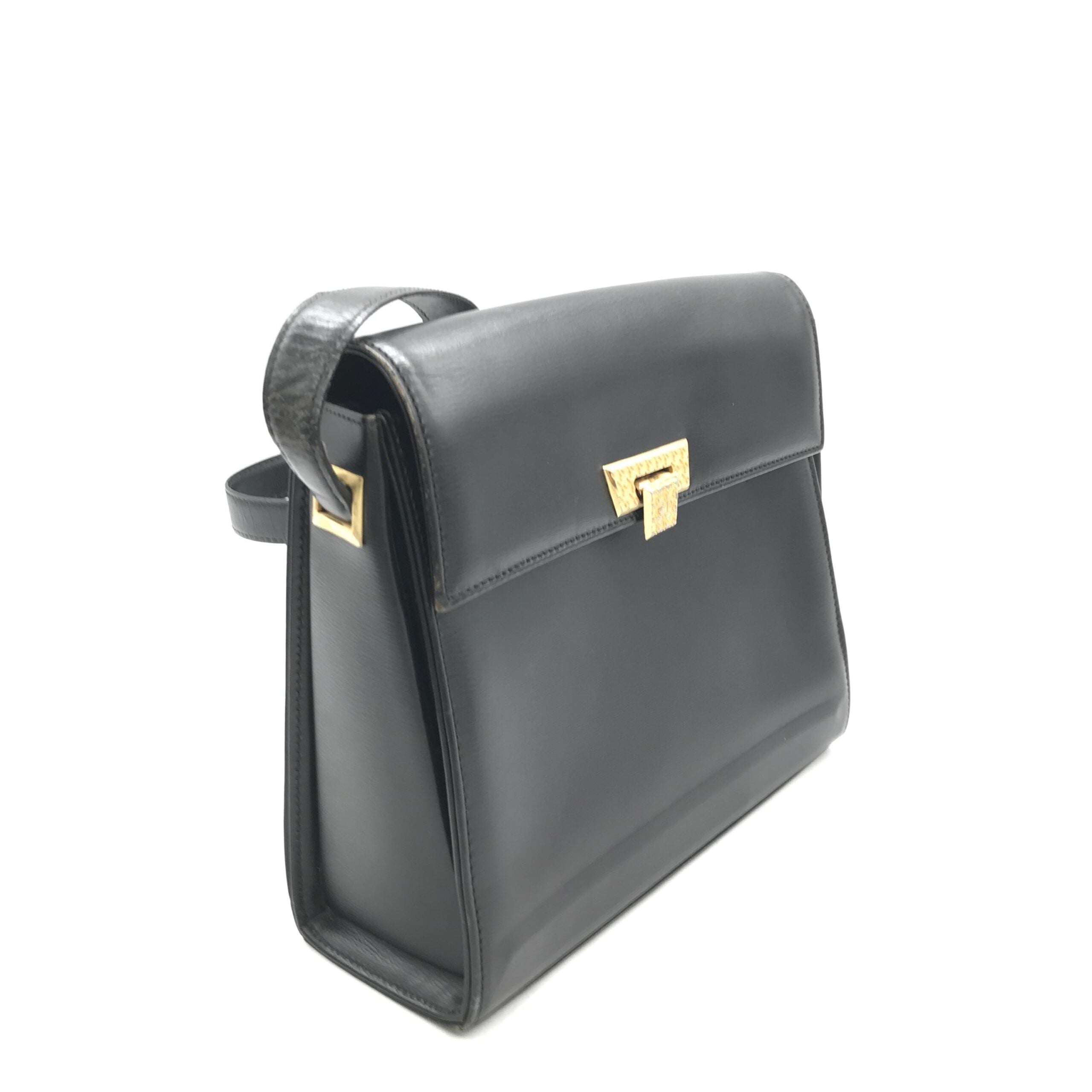 Christian Dior Shoulder Bag With Gold Hardware