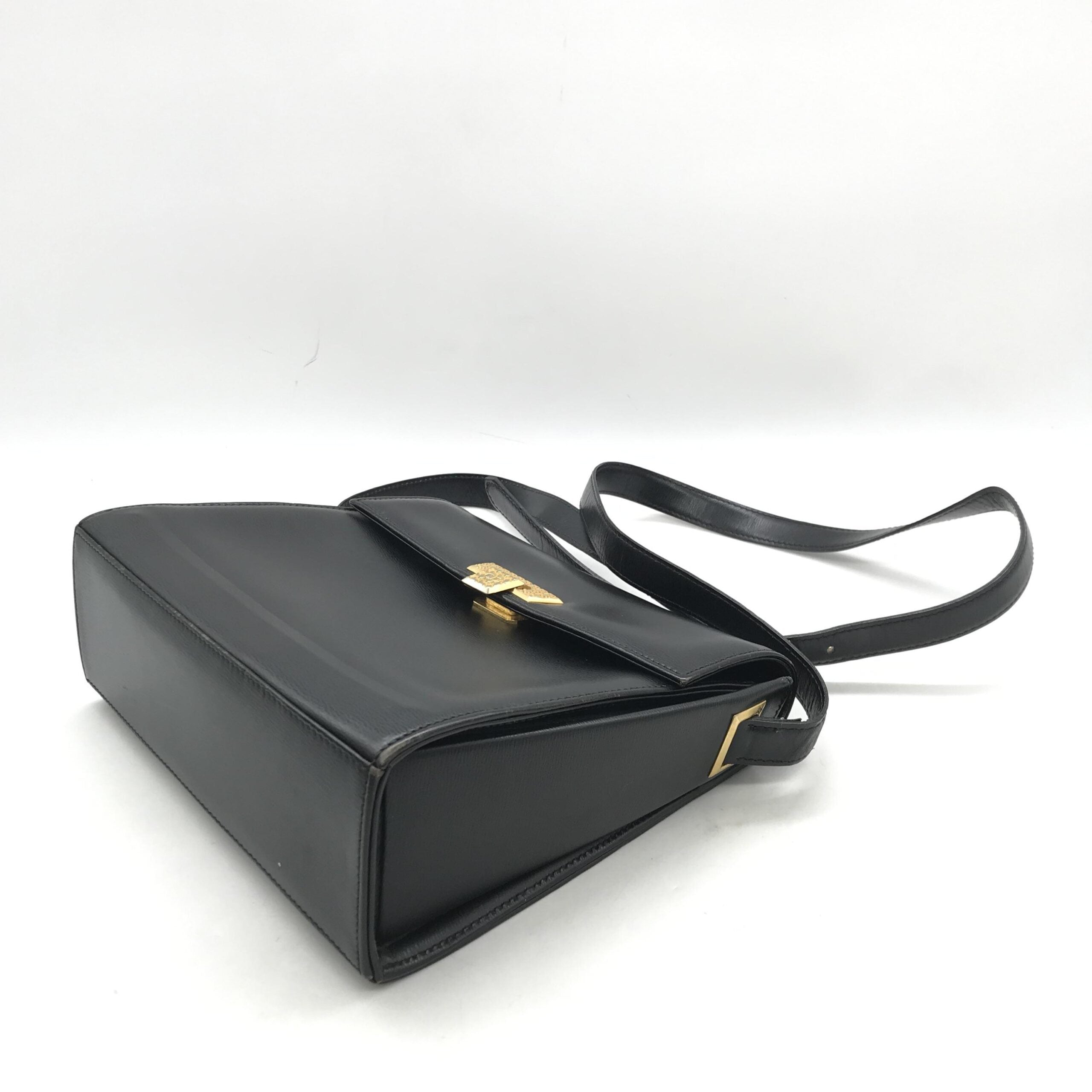 Christian Dior Shoulder Bag With Gold Hardware