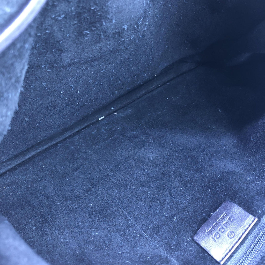 Gucci GG Suede Drawstring Tote Bag