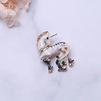 Creative Unicorn Brooch with Alloy and Gemstones