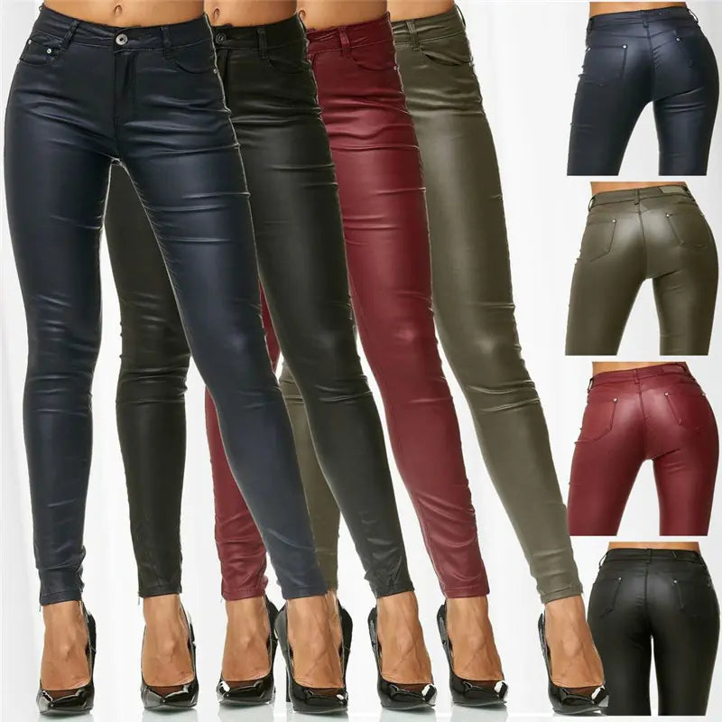 Faux Leather Pants for Women