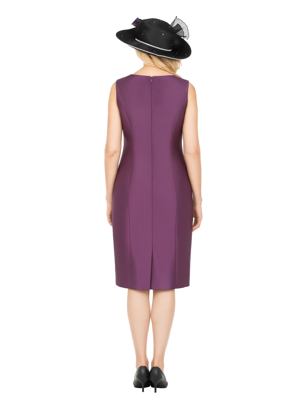 Giovanna Floral Brocade Dress &Silky Twill Ruffle Coat Set, Style G1341