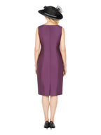 Giovanna Floral Brocade Dress &Silky Twill Ruffle Coat Set, Style G1341