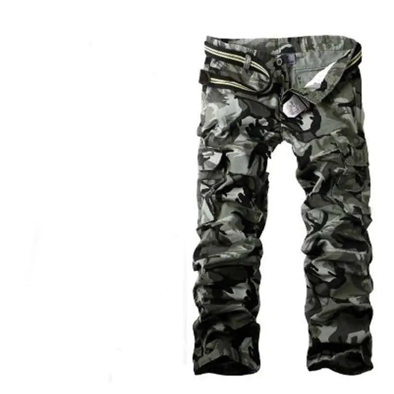 Stylish Men's Cotton Camouflage Multi-pocket Pants