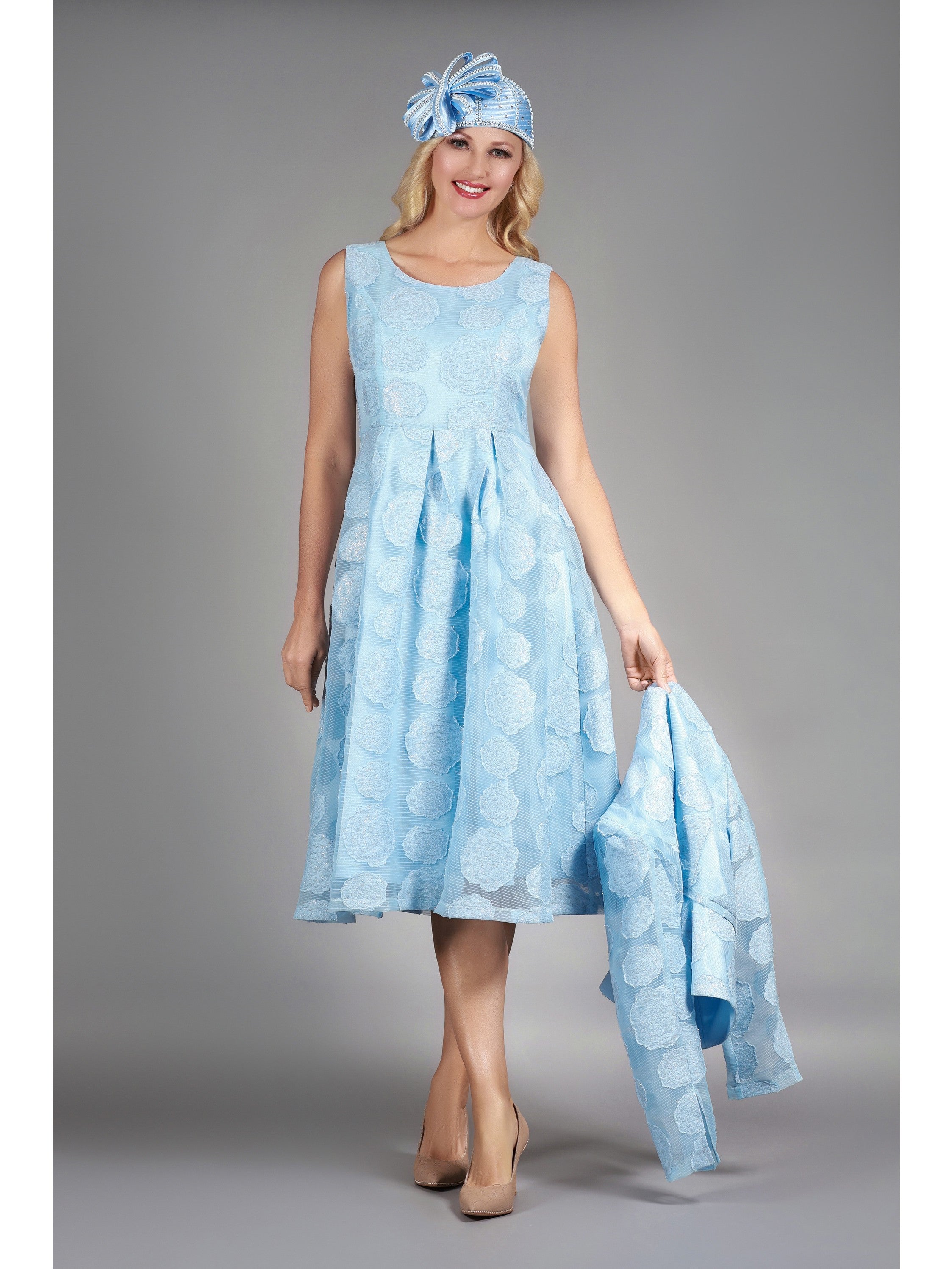 Giovanna 2pc Rose Organza A-line Bolero Jkt Dress, Style D1345