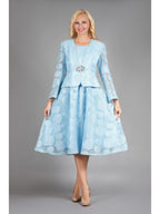 Giovanna 2pc Rose Organza A-line Bolero Jkt Dress, Style D1345